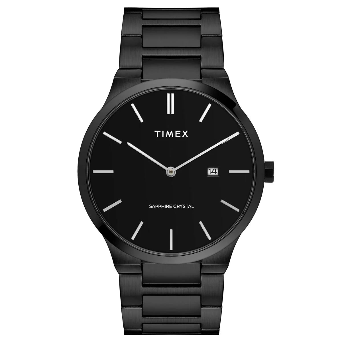 Timex E Class Men Black Dial Analog Stainless Steel Watch TWEG23603