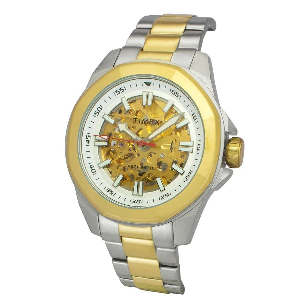 Timex Men Silver Round Dial Analog Automatic Watch - TWEG24101