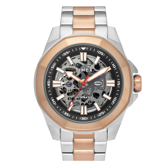 Timex Black Round Dial Analog Automatic Men Watch - TWEG24102