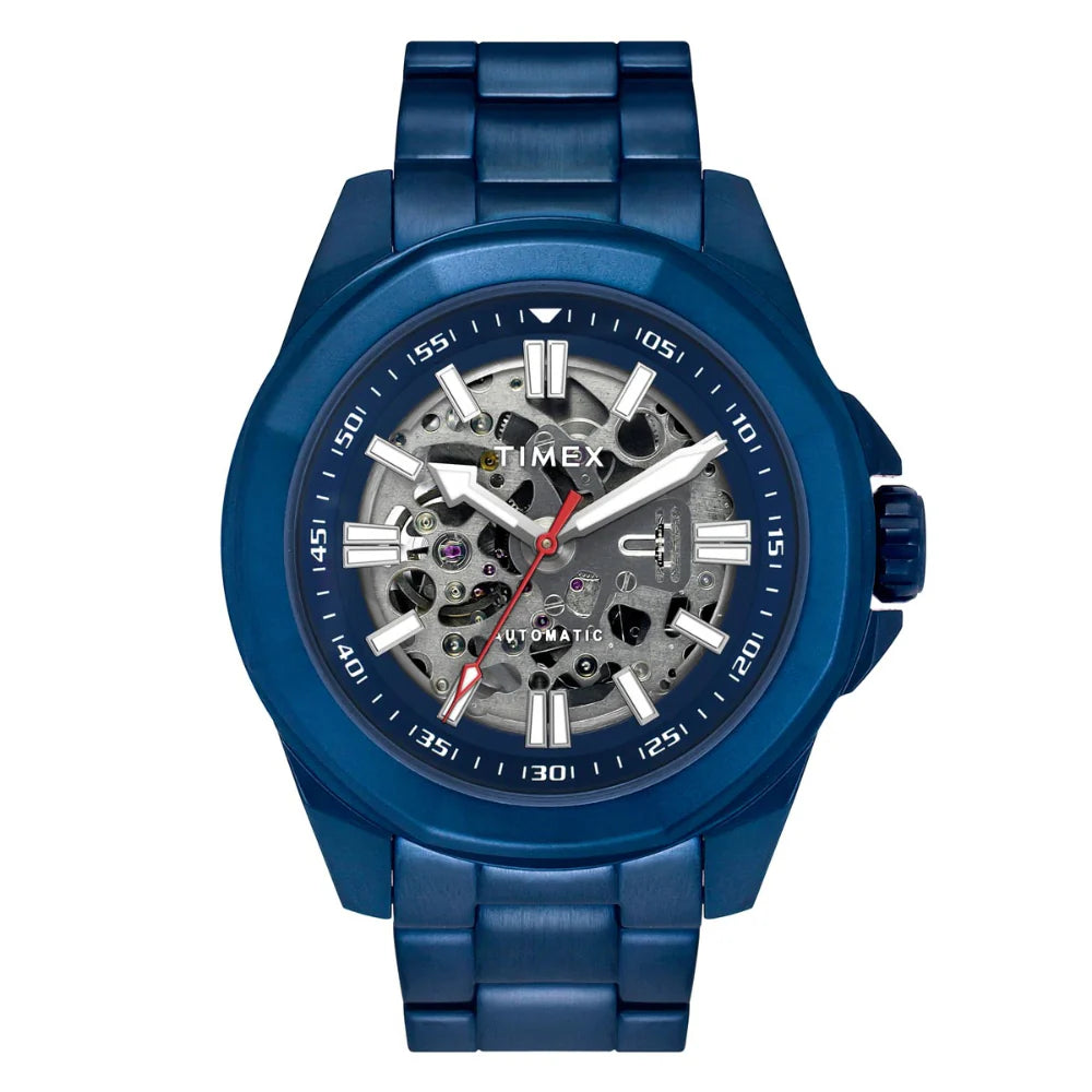 Timex Men Blue Round Dial Analog Automatic Watch - TWEG24104