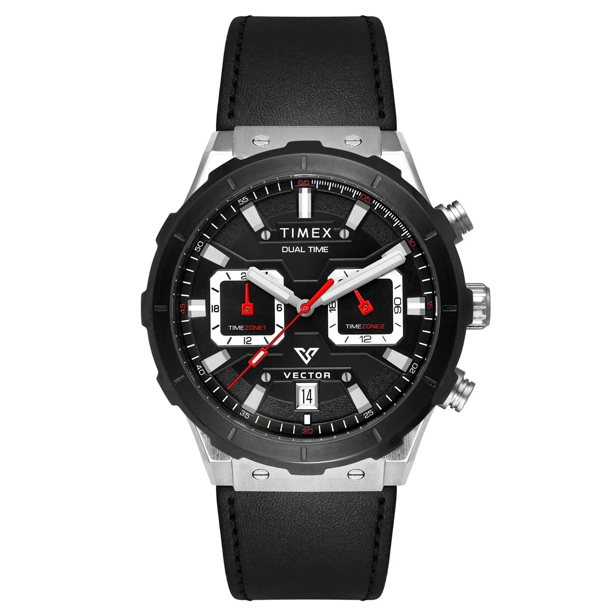 Timex Men Black Round Dial Analog Chronograph Watch - TWEG24800