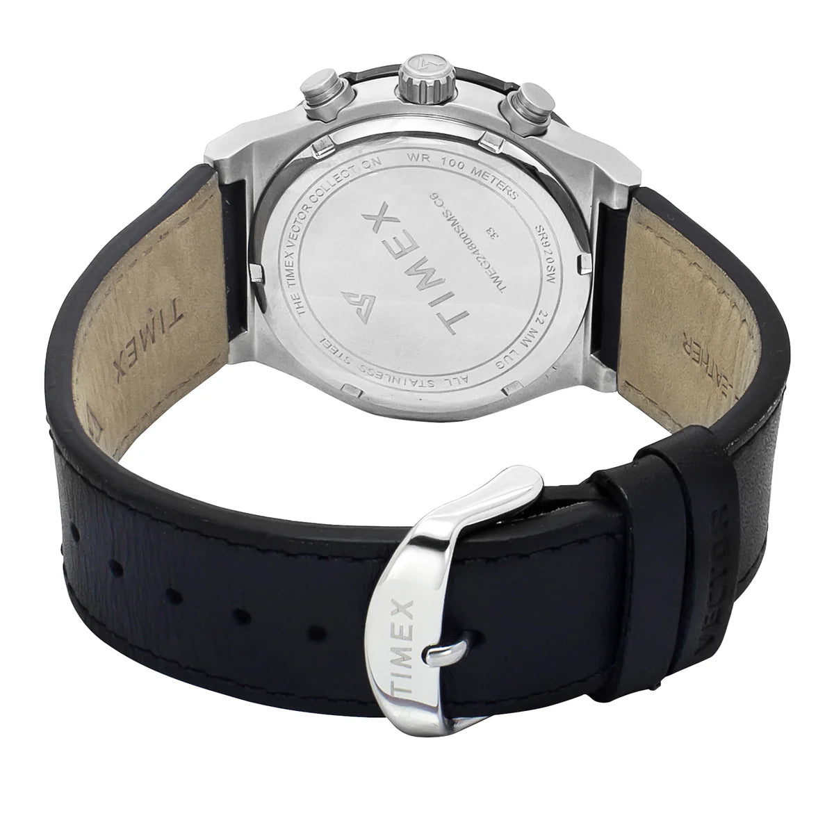 Timex Men Black Round Dial Analog Chronograph Watch - TWEG24800
