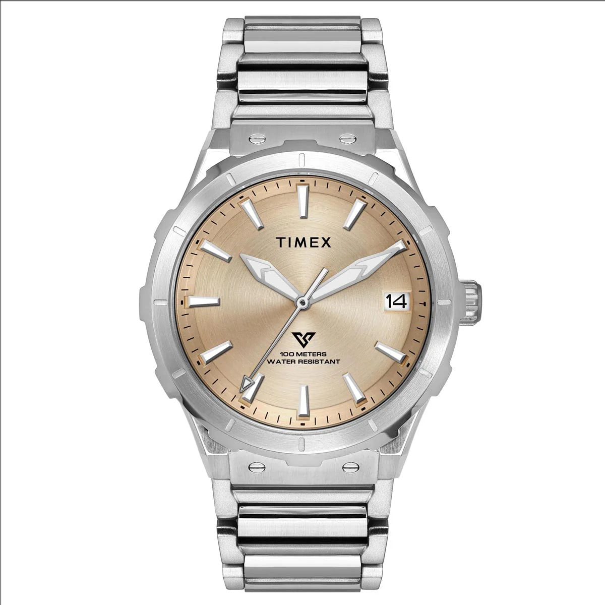 Timex Men Champagne Round Dial Analog Watch - TWEG24803