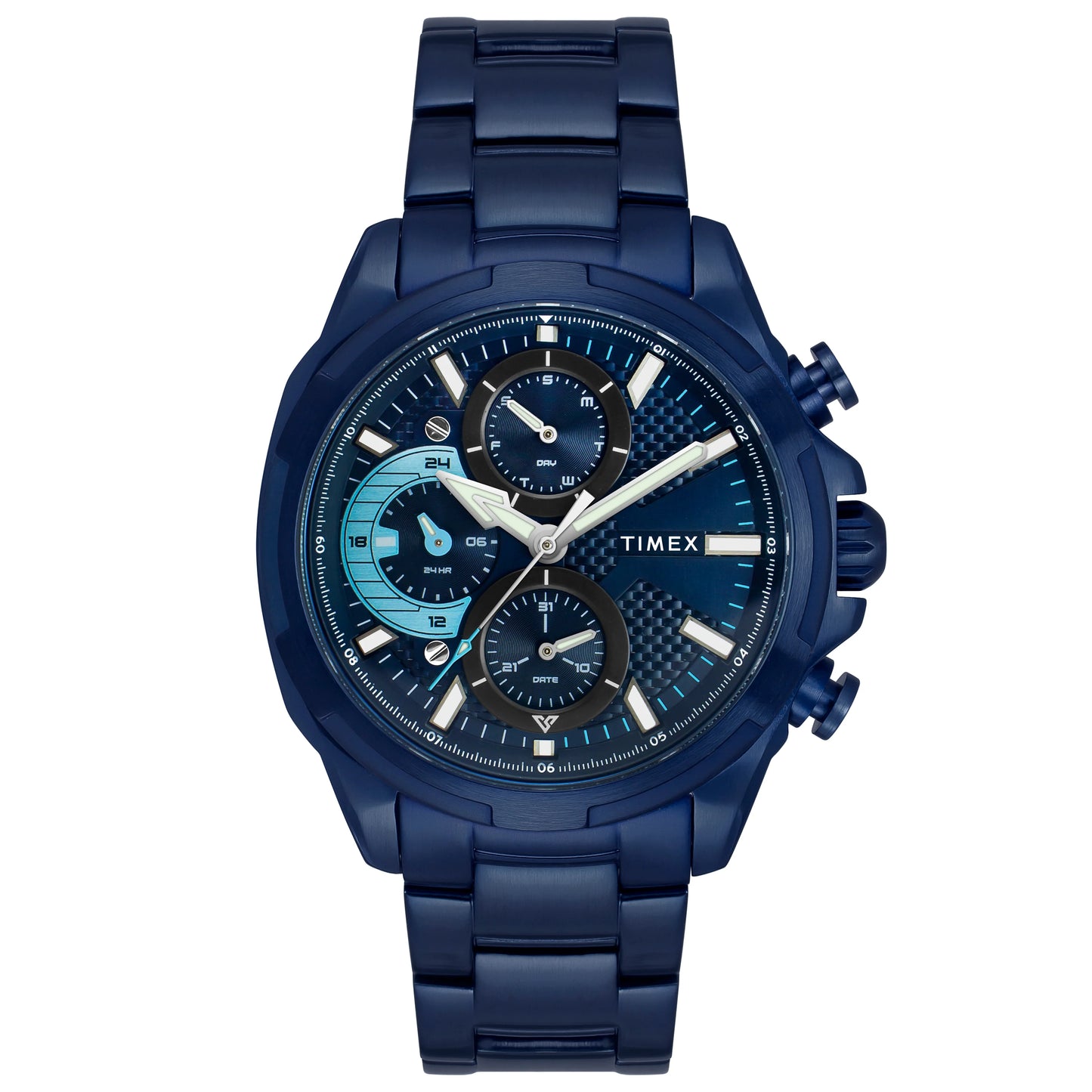 Timex Blue Round Dial Quartz Analog Men Watch - TWEG25003