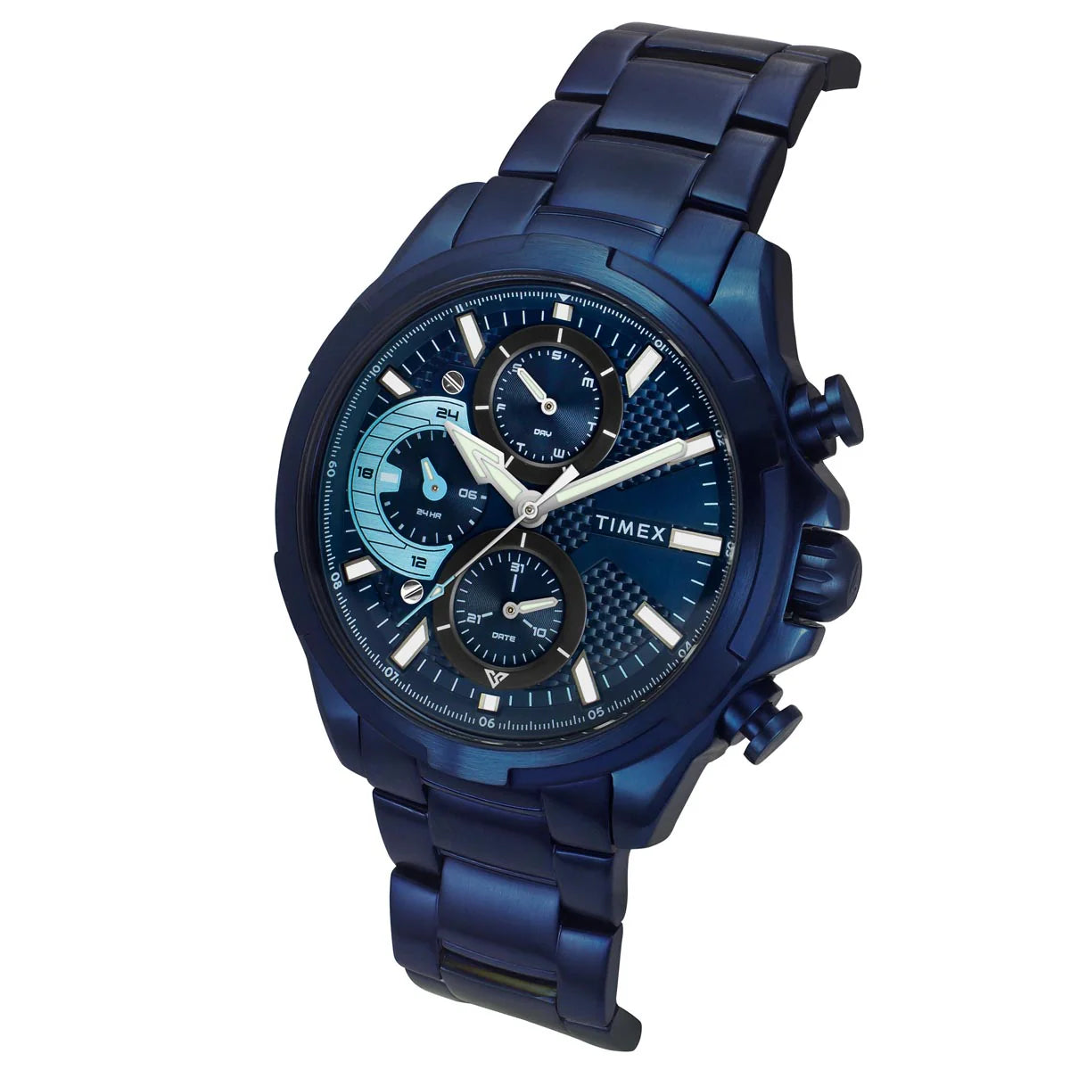 Timex Blue Round Dial Quartz Analog Men Watch - TWEG25003