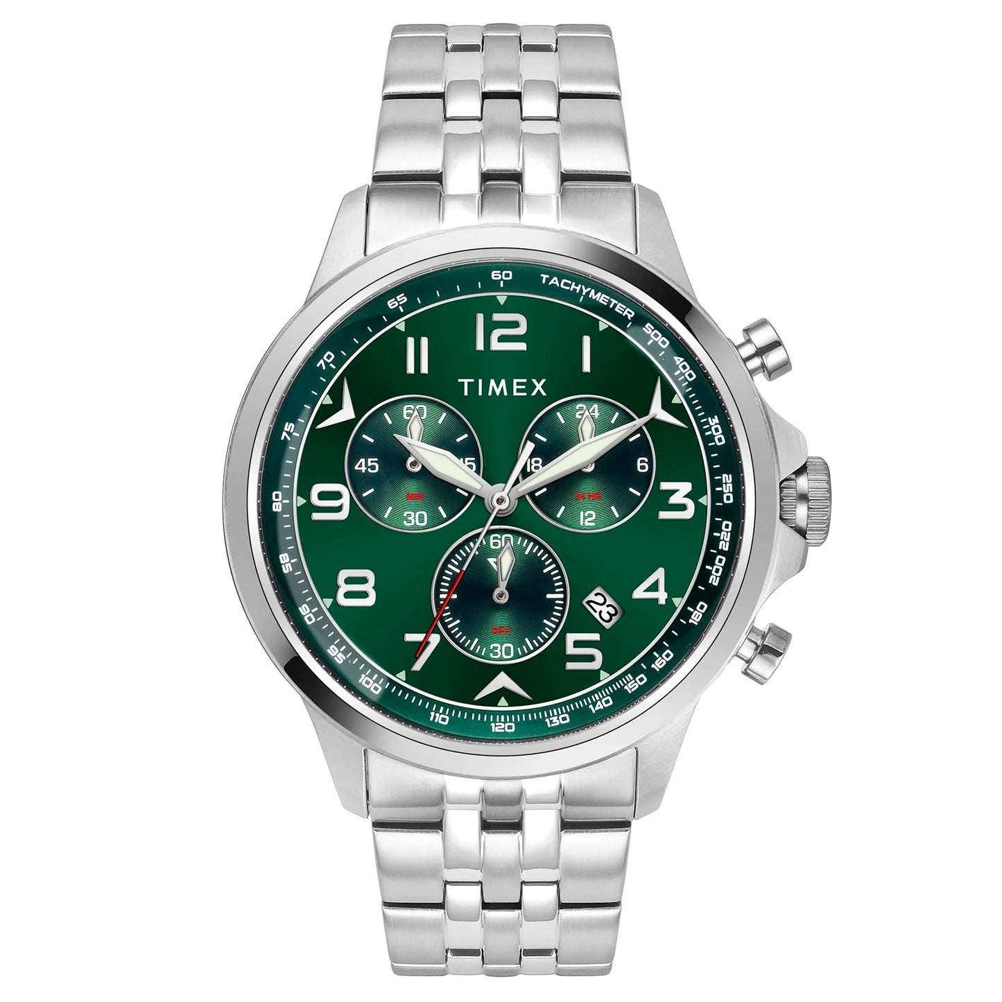 Timex Men Green Round Dial Analog Chronograph Watch - TWEG25100