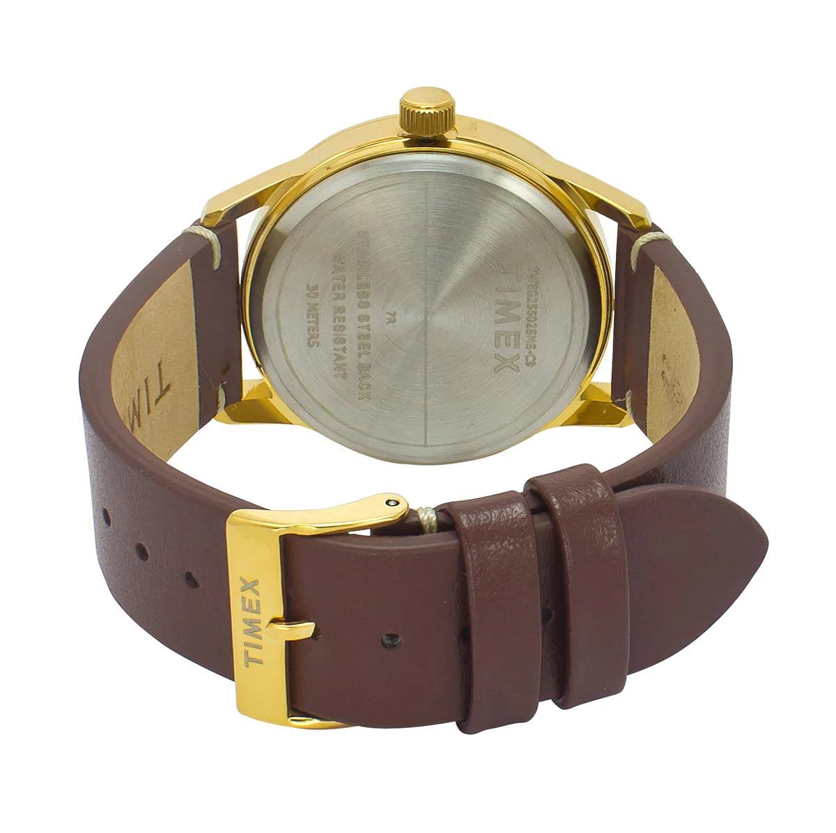 Timex Men Champagne Round Dial Analog Watch - TWEG25502