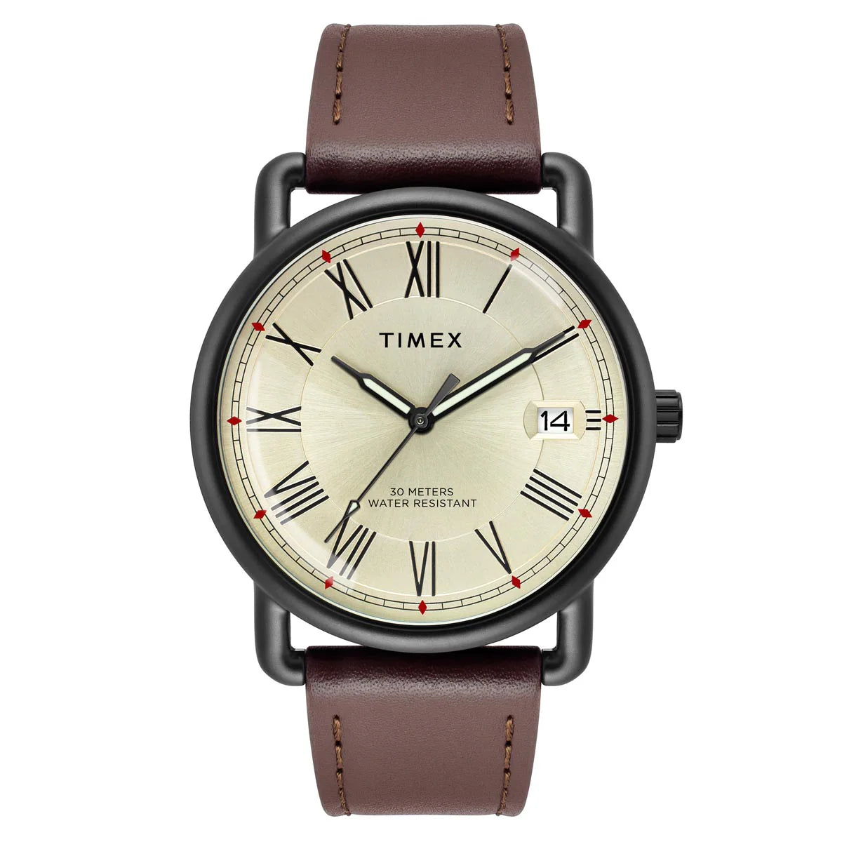 Timex Men Champagne Round Dial Analog Watch - TWEG25601