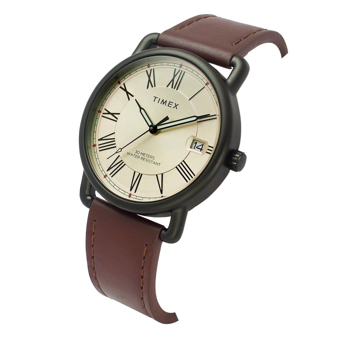 Timex Men Champagne Round Dial Analog Watch - TWEG25601