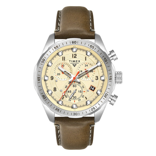 Timex Vector Men Green Round Chronograph Dial Analog Watch - TWEG26000