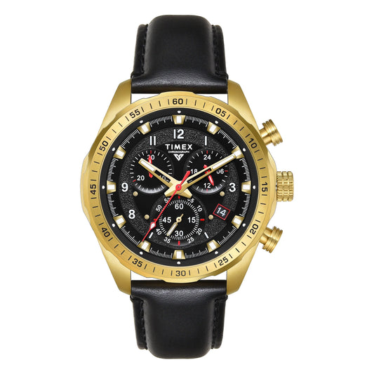 Timex Vector Men Black Round Chronograph Dial Analog Watch - TWEG26001
