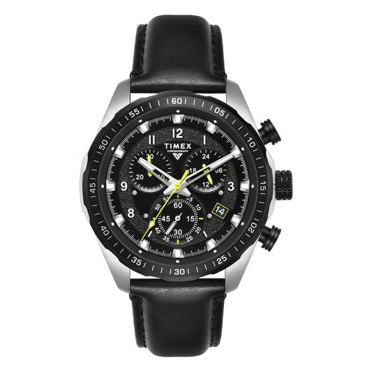 Timex Vector Men Black Round Dial Chronograph Analog Watch - TWEG26003