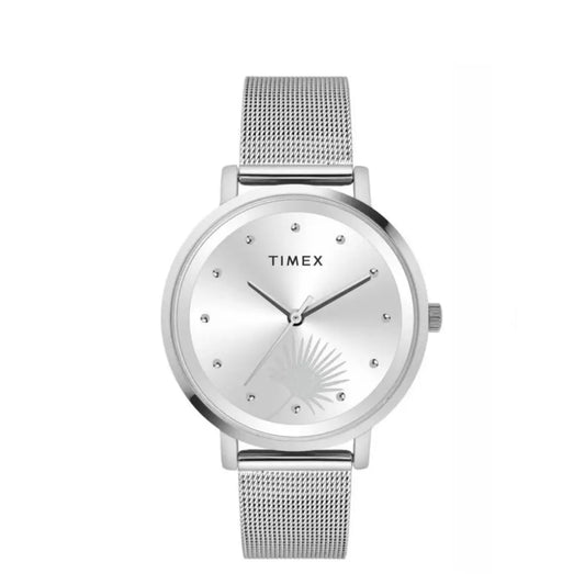 Timex Silver Dial Analog Women Watch TWEL12920