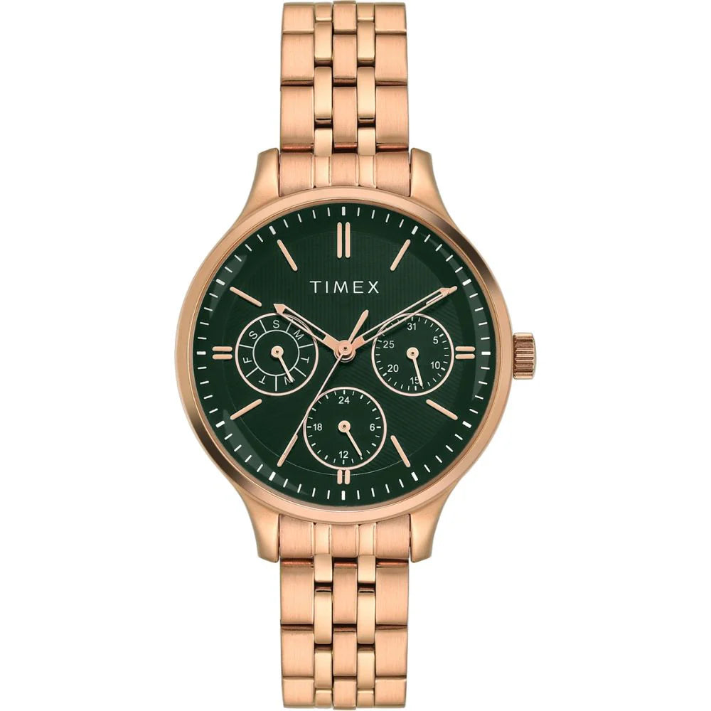 Timex Trendline Green Dial Analog Multi-Function Men's Watch TWEL14836