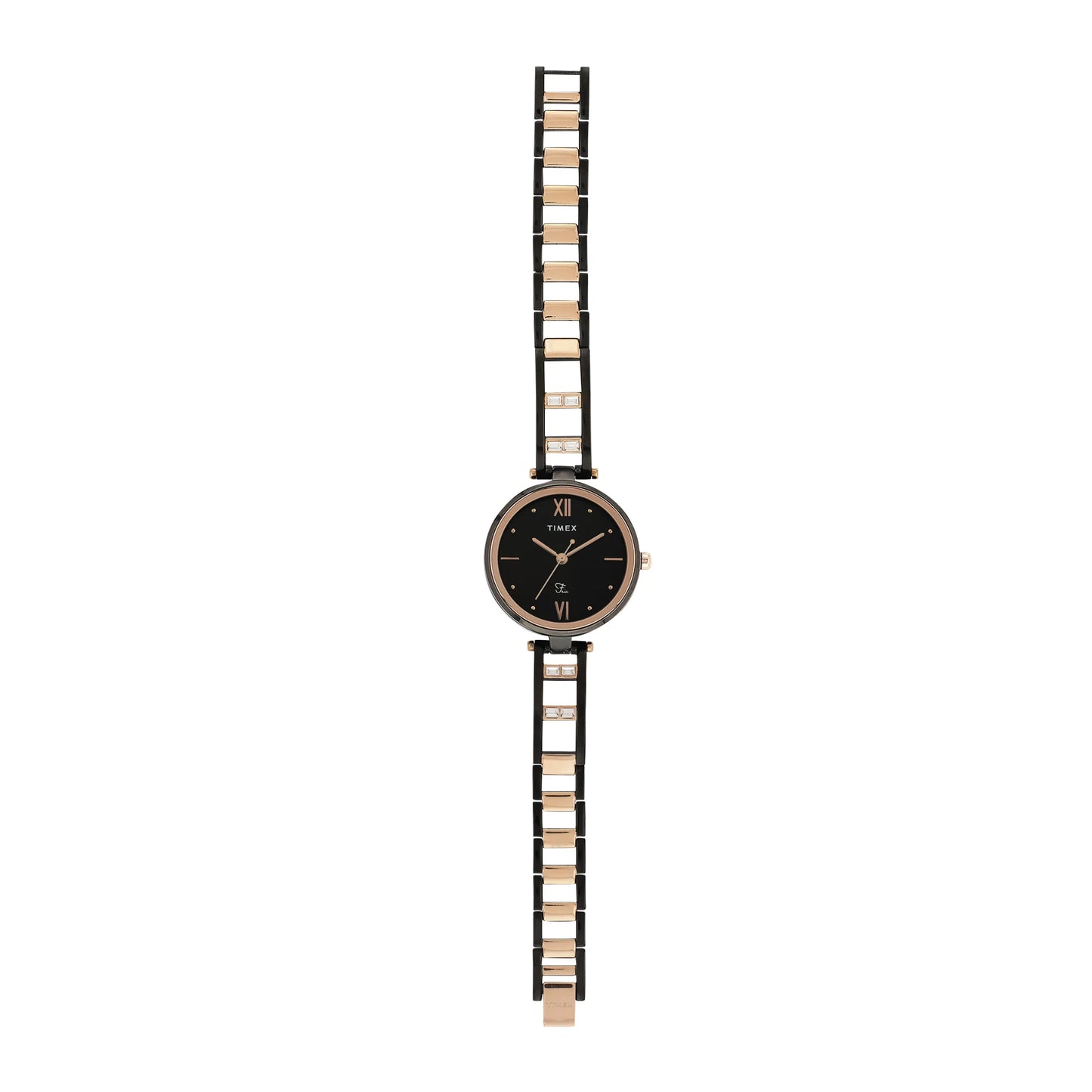 Timex  Fria Women Black Round Dial Analog Watch - TWEL15304