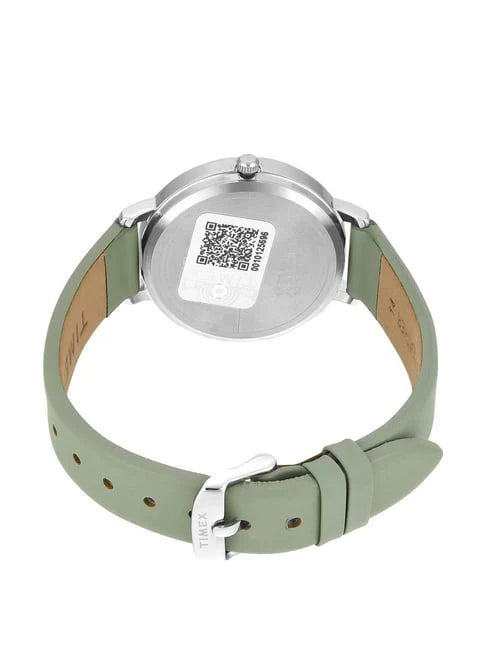 Timex Silver Round Dial Quartz Analog Women Watch TWEL15819