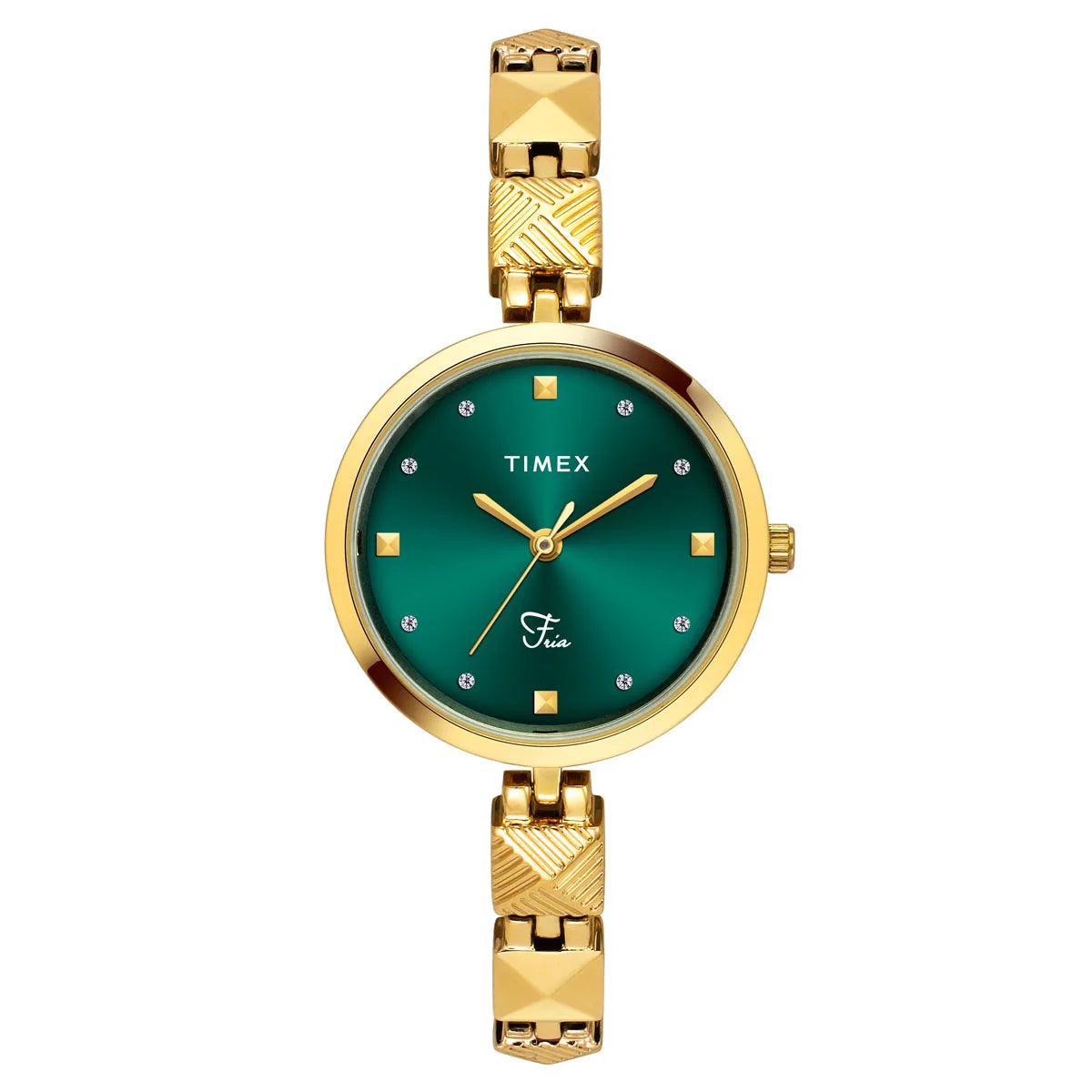 Timex Fria Women Teal Round Dial Analog Watch - TWEL18308