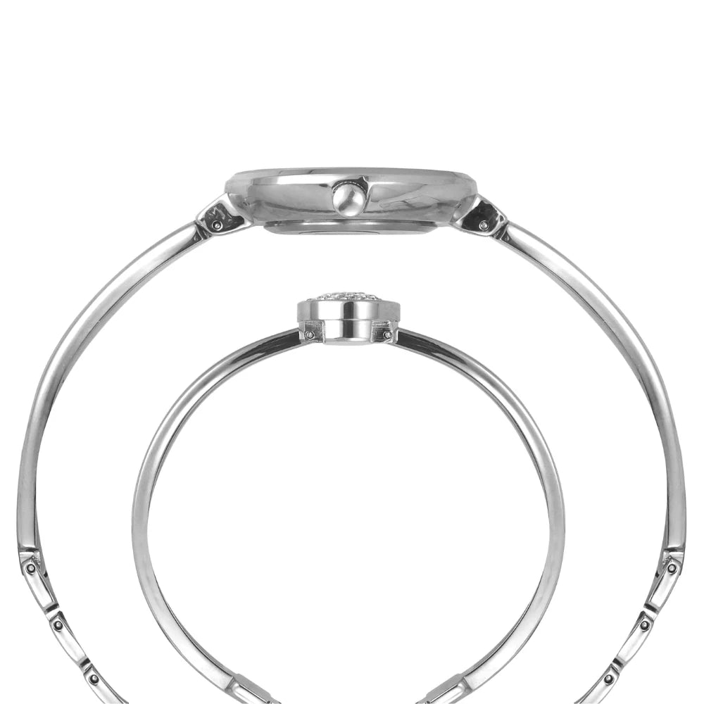 Timex Fria Women Pink Round Watch with Bracelet- TWEL18500