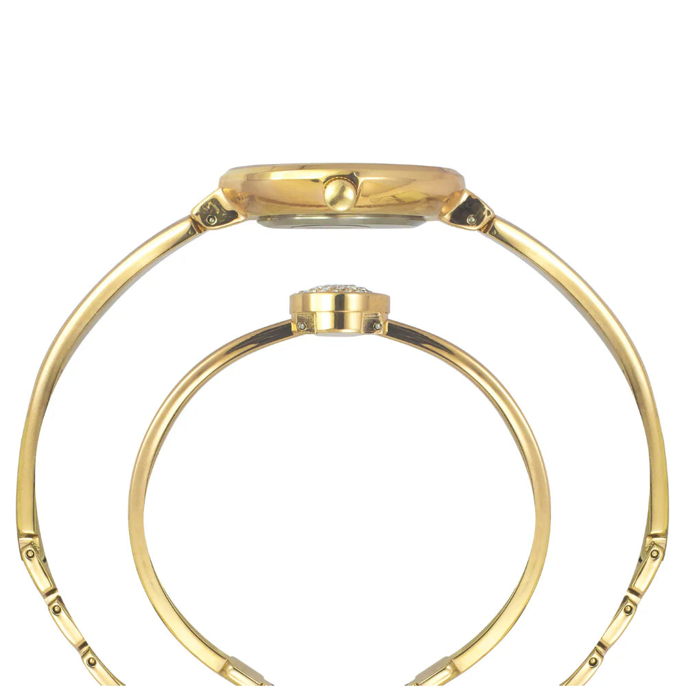 Timex Fria Women Black Round Watch with Bracelet - TWEL18501