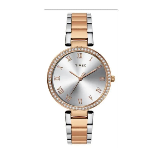 Timex Silver Dial with Roman Number Women Watch TWEL18717