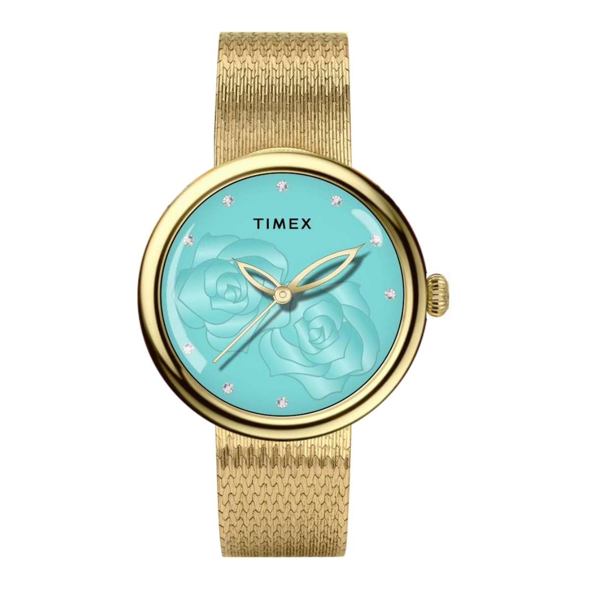 Timex Rosaline Tiffany Blue Glossy Dial Analog Women's Watch - TWEL19301