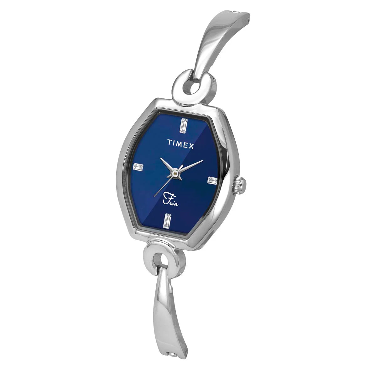 Timex Fria Women Blue Tonneau Dial Analog Watch - TWEL19700