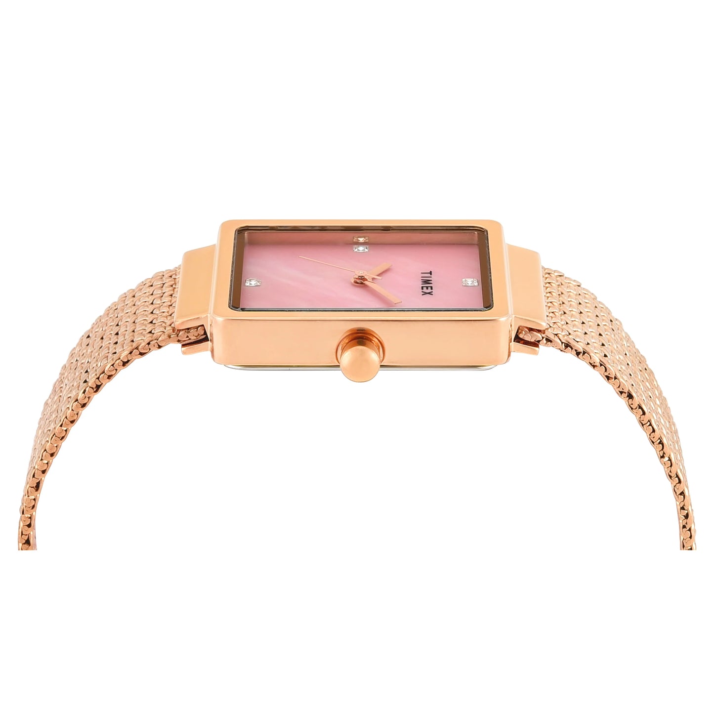 Timex Women Mother of Pearl Rectangle Dial Analog Watch - TWEL20704