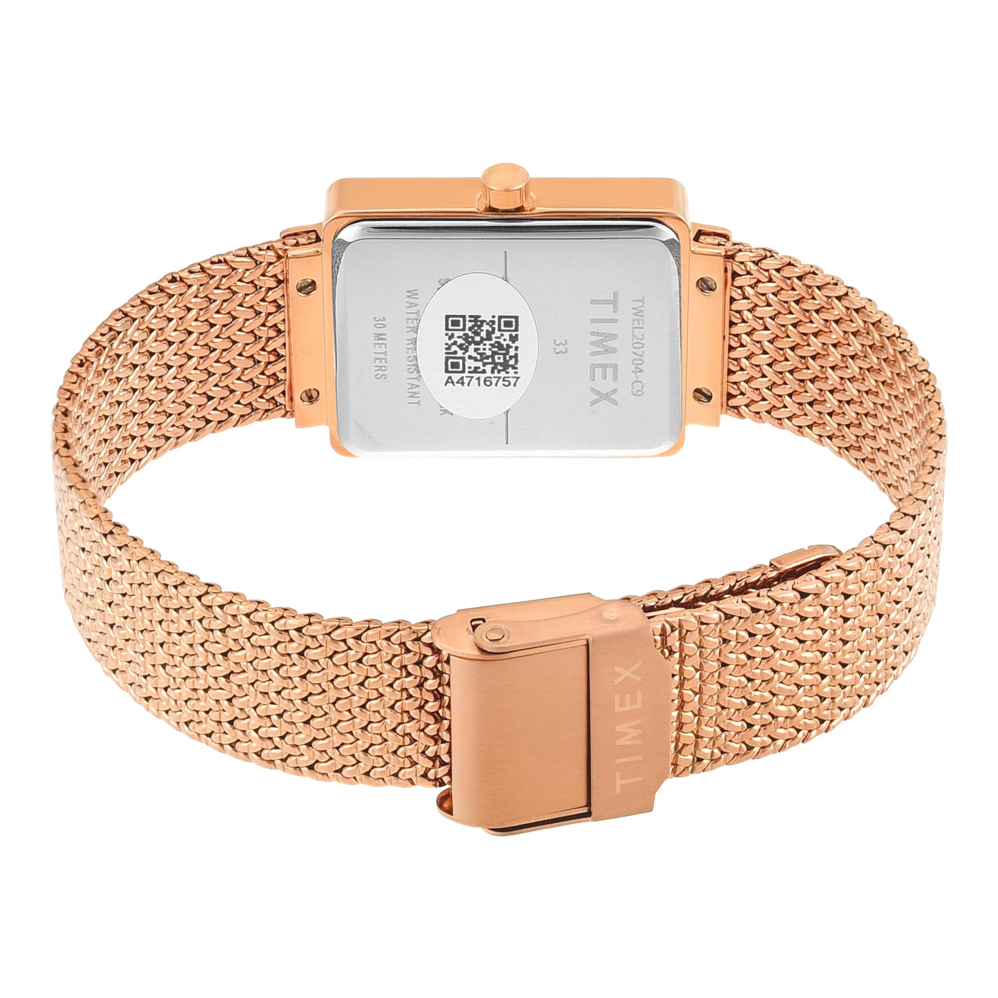 Timex Women Mother of Pearl Rectangle Dial Analog Watch - TWEL20704