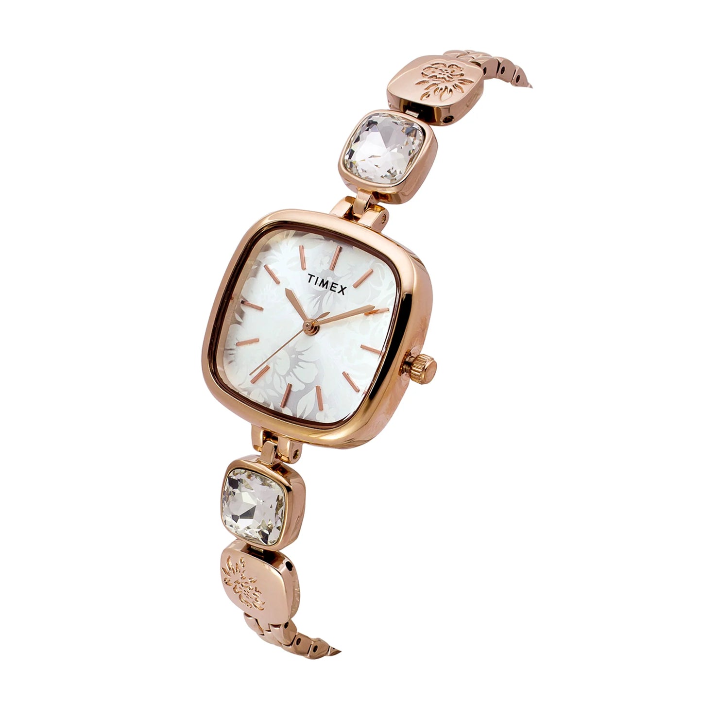 Timex  Fria Women Silver Square Dial Analog Watch - TWEL21001