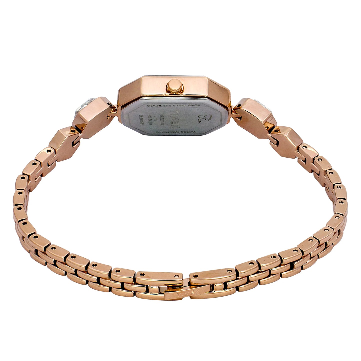 Timex Fria Women Mother of Pearl White Octagonal Dial Analog Watch - TWEL21101