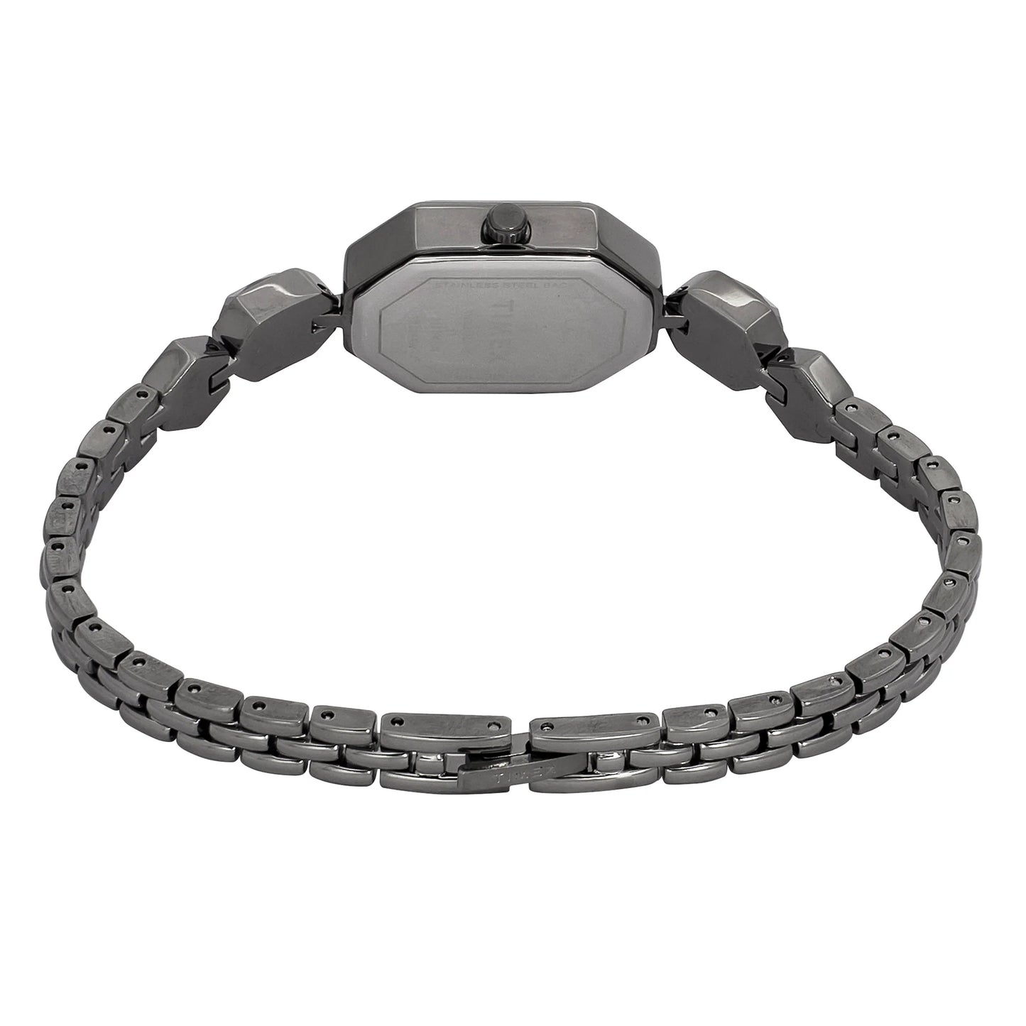 Timex Fria Mother of Pearl Black Octogonal Dial Analog Women Watch TWEL21102