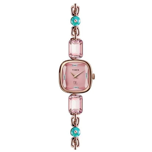 Timex Incandescent Women Pink Dial Quartz Watch β TWEL21203