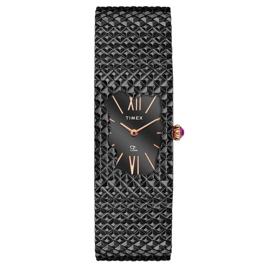 Timex Fria Women Black Rectangle Dial Analog Watch - TWEL77708