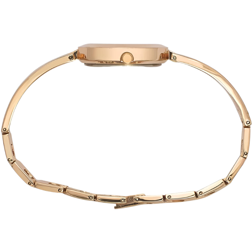 Timex Women's Rose Gold Dial Analog Brass Watch TWTL10305