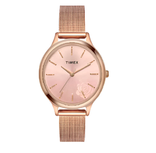 Timex Women's Pink Analog Stainless Steel Watch TWTL12102