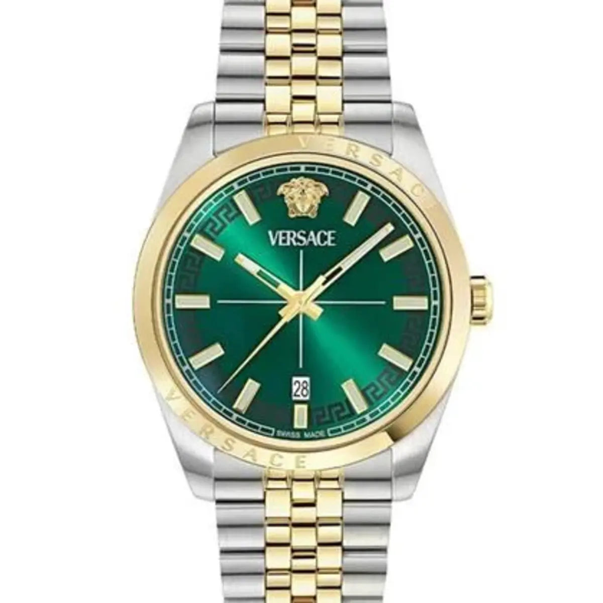 Versace Millenyium Quartz Green Dial Analog Men's Watch VE5M00526