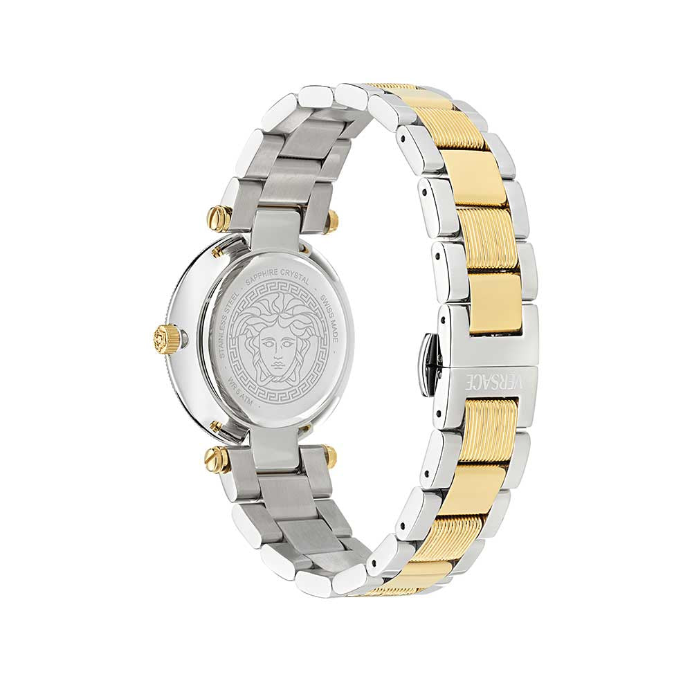 Versace Round Green Dial Reve Women's Watch - VE8B00524