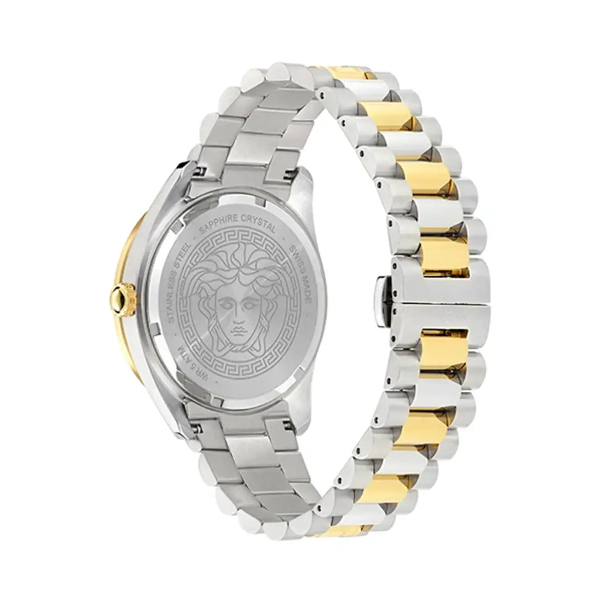 Versace V Dome Quartz White Dial Analog Men's Watch VE8E00424