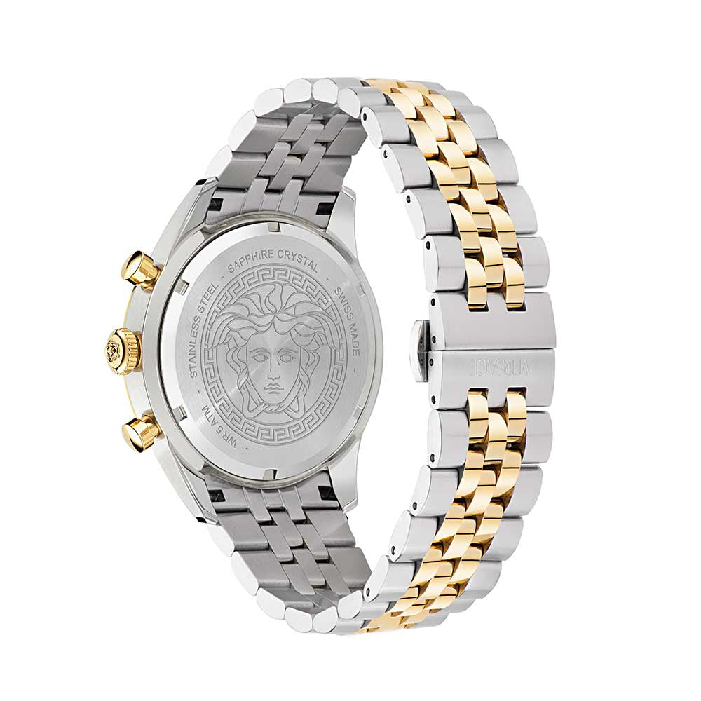 Versace Chrono Master Green Dial St Steel Men's Watch - VE8R00524