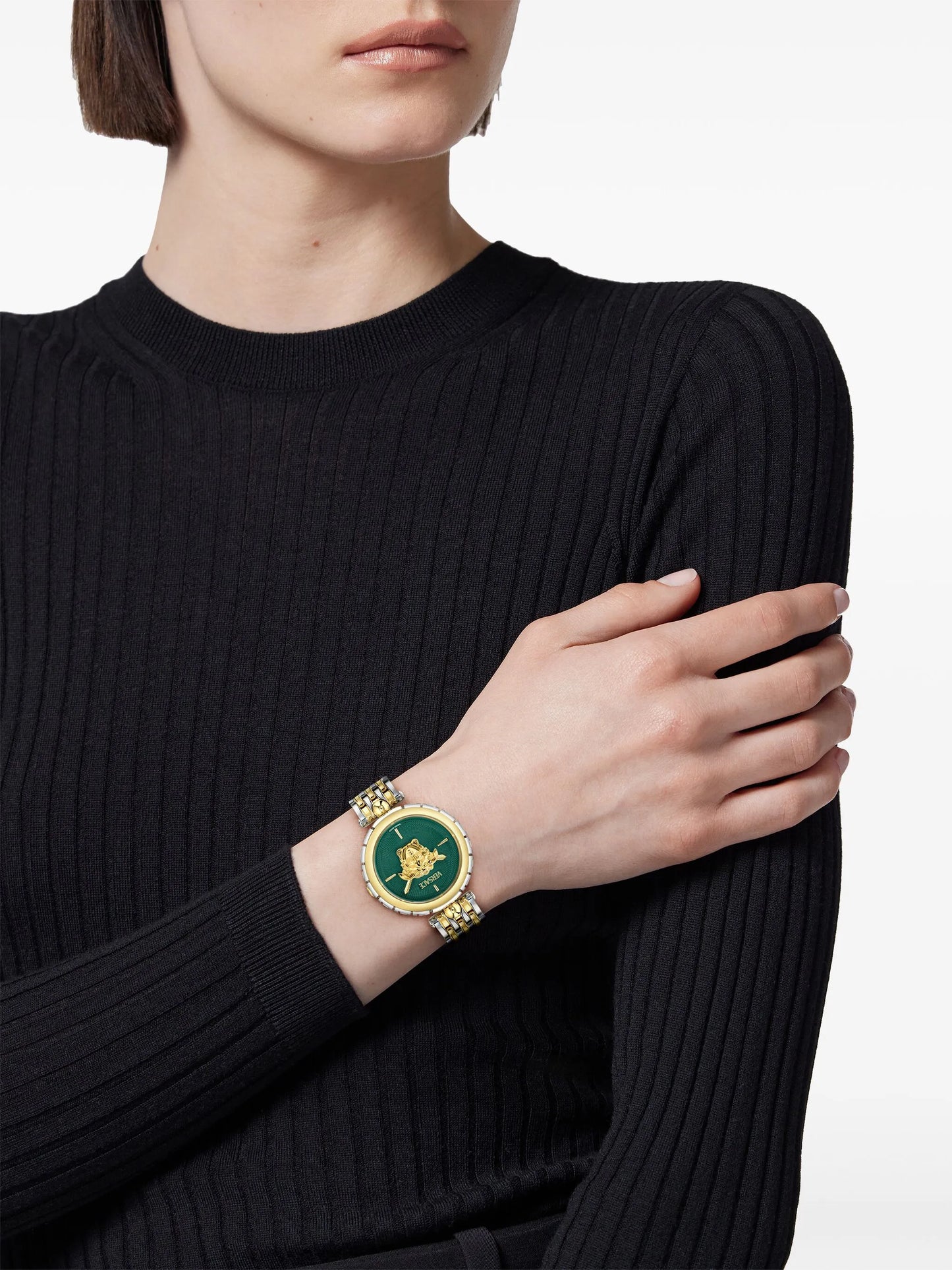 Versace Medusa Heritage Green Dial Analog Women Watch VE9D00324