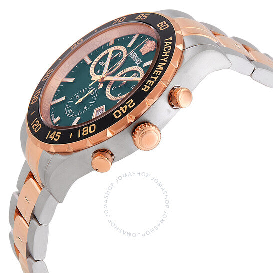 Versace Hellenyium Chronograph Quartz Green Dial Men's Watch VEPCA0424