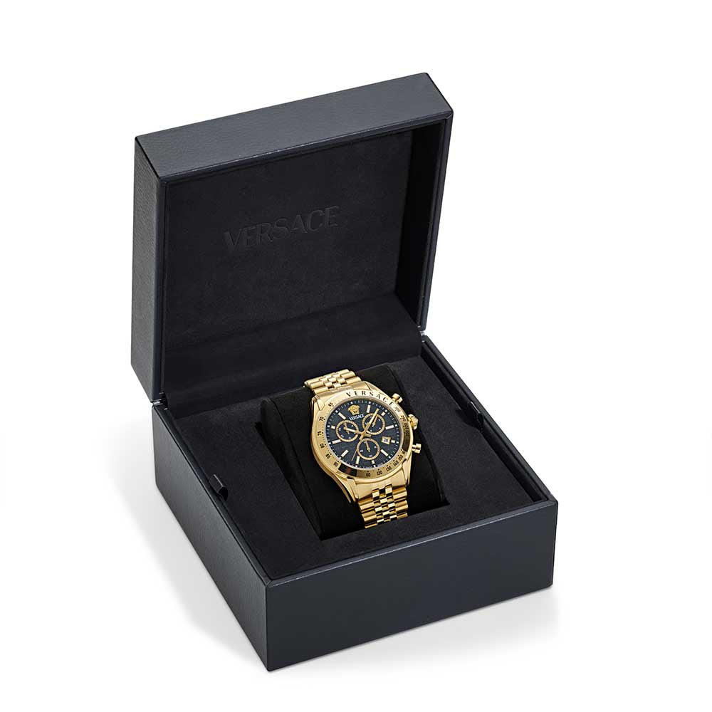 Versace Chrono Master Black Dial Watch For Men - VE8R00624