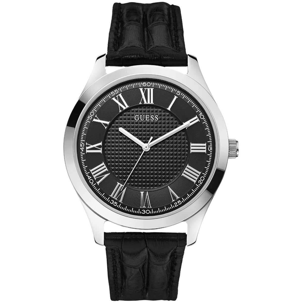 GUESS Black Dial With Roman Number Men's Analog Watch W0477G1
