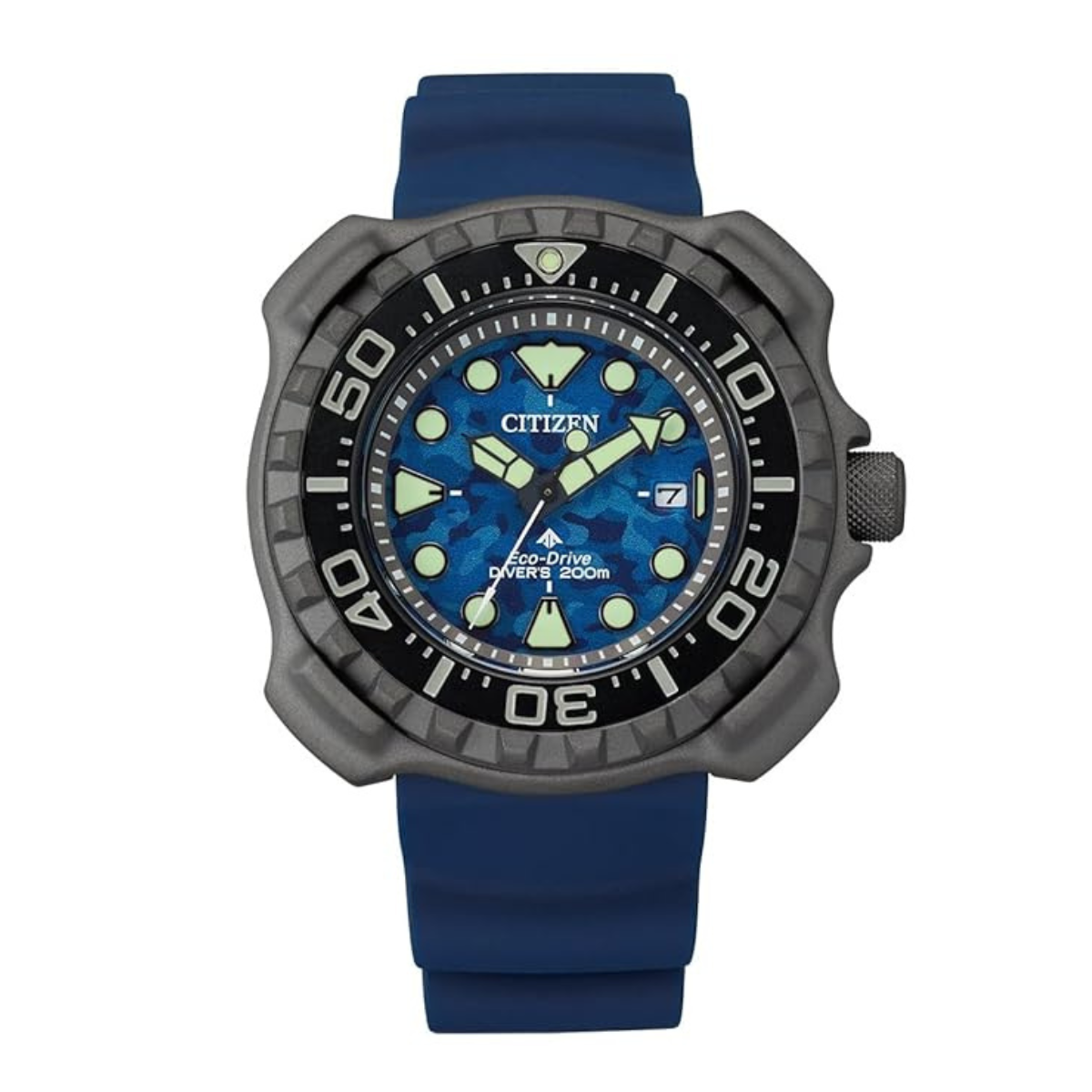 Citizen Eco-Drive Blue Dial Analog Polyurethane Men Watch - BN0227-09L