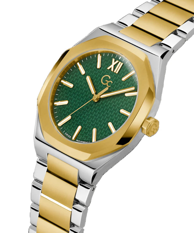 Z26002G9MF | GC Men's Green Analog Stainless Steel Watch