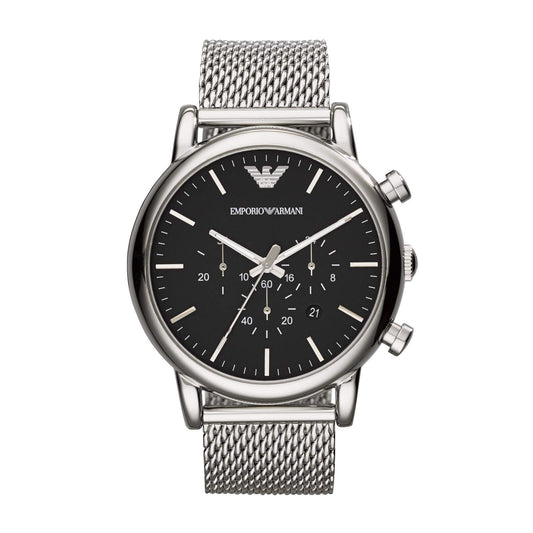 AR1808 |  Emporio Armani Men Classic Round Black Watches