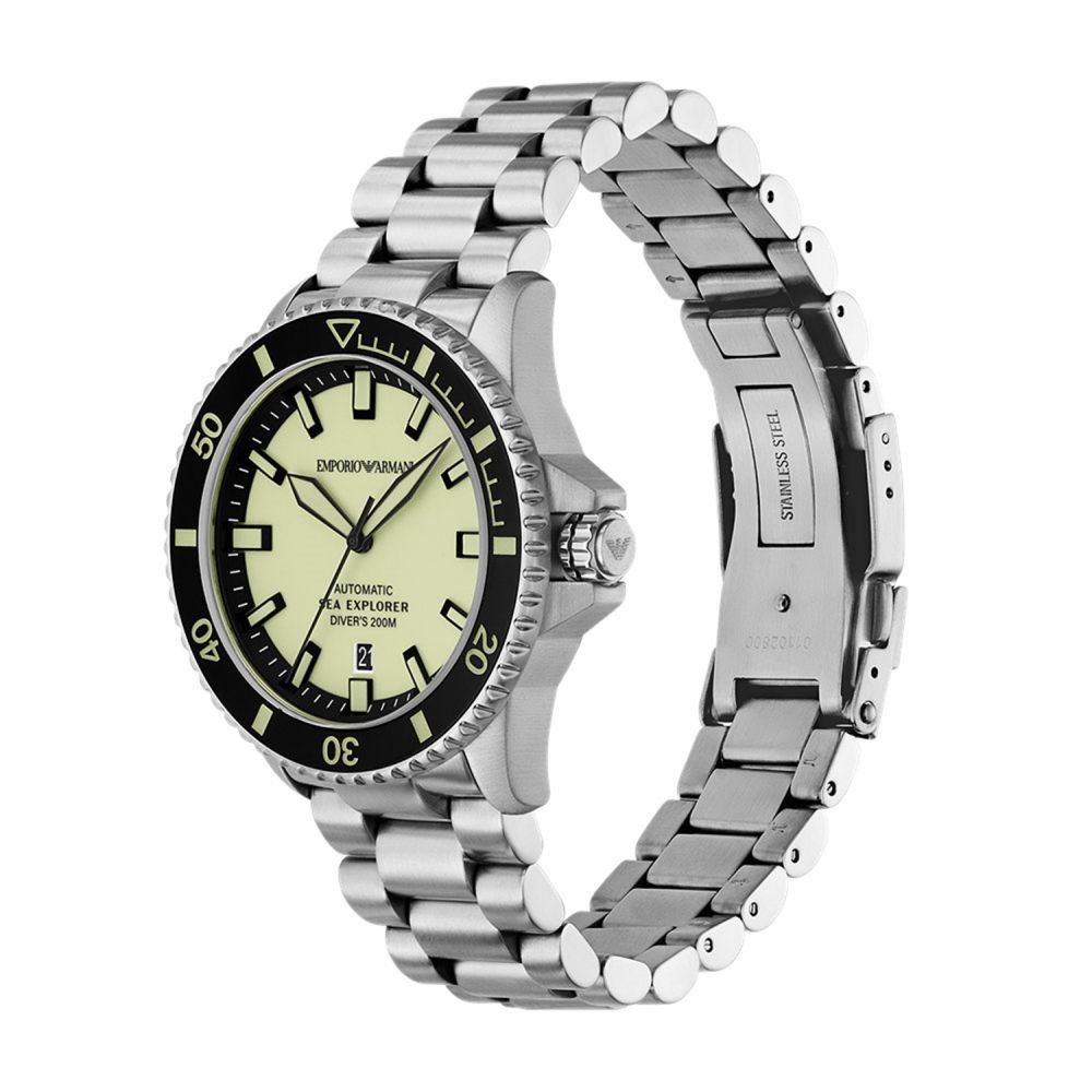 Emporio Armani Sea Explorer Automatic Stainless Steel Men Watch AR60083