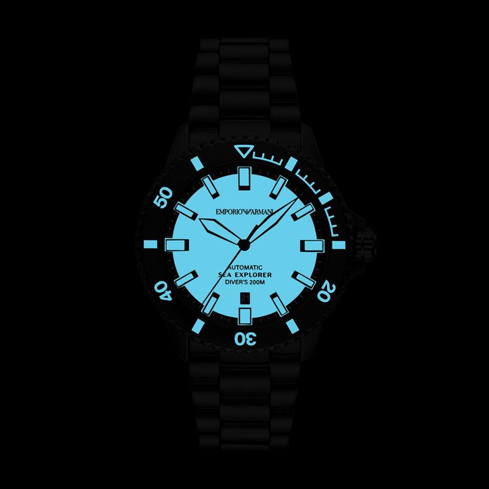 Emporio Armani Sea Explorer Automatic Stainless Steel Men Watch AR60084
