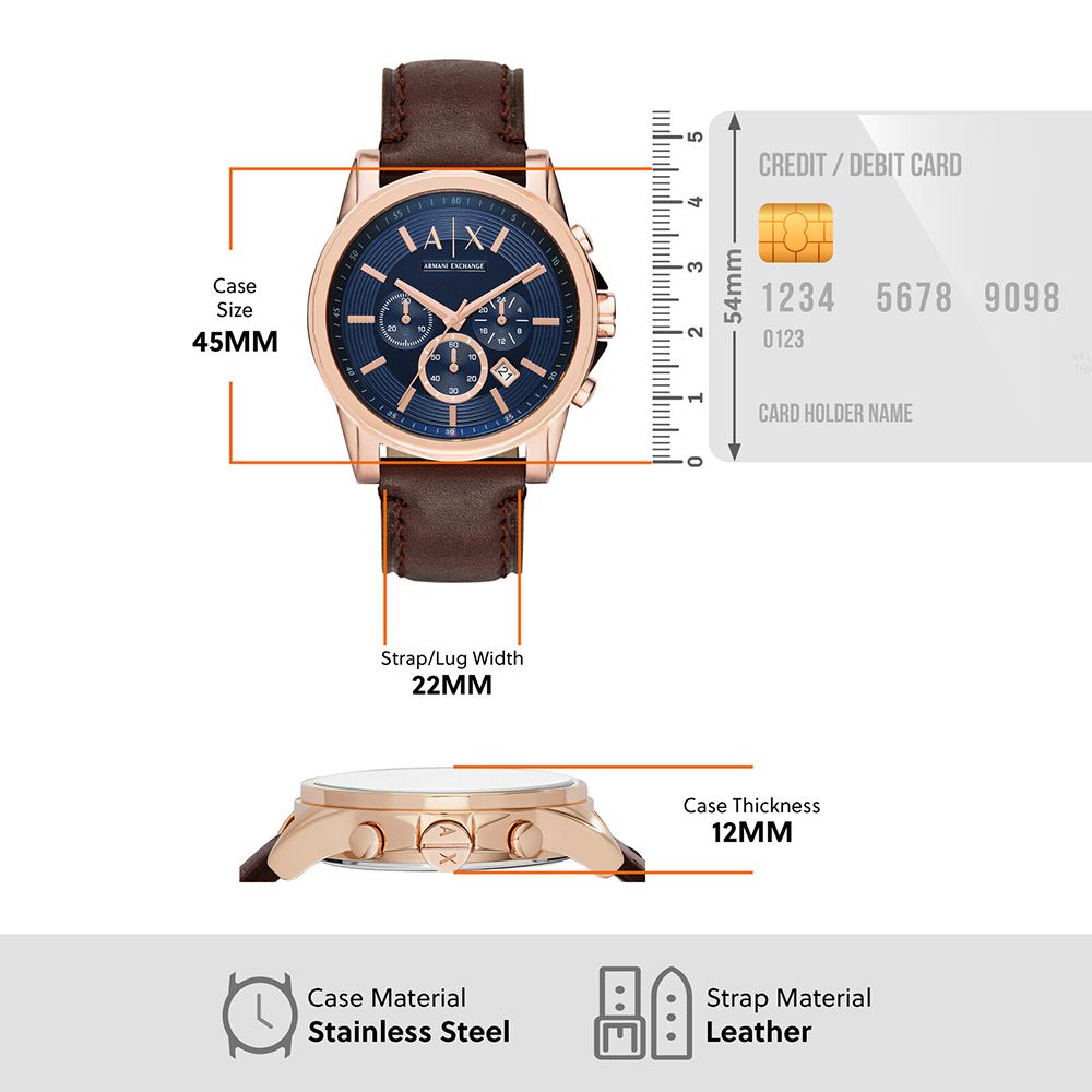 AX2508 | ARMANI EXCHANGE Outerbanks Chronograph Analog Watch for Men