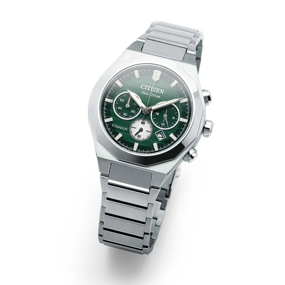 Citizen Green Zenshin chronograph 60 Three-hand Men's Watch - CA4691-59X